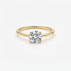 ラウンド ソリティア ラボグロウンダイヤモンドリング 0.5ct〜（1）