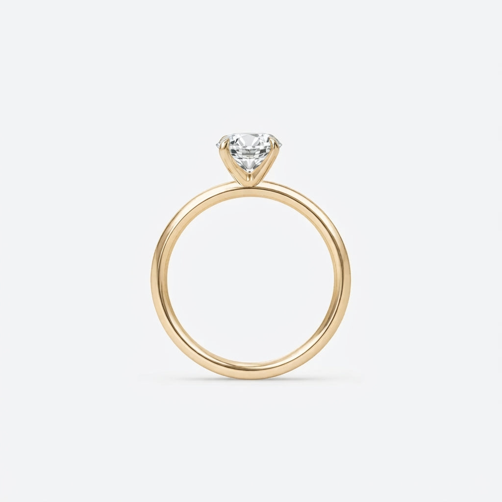 ラウンド ソリティア ラボグロウンダイヤモンドリング 0.5ct〜（5）