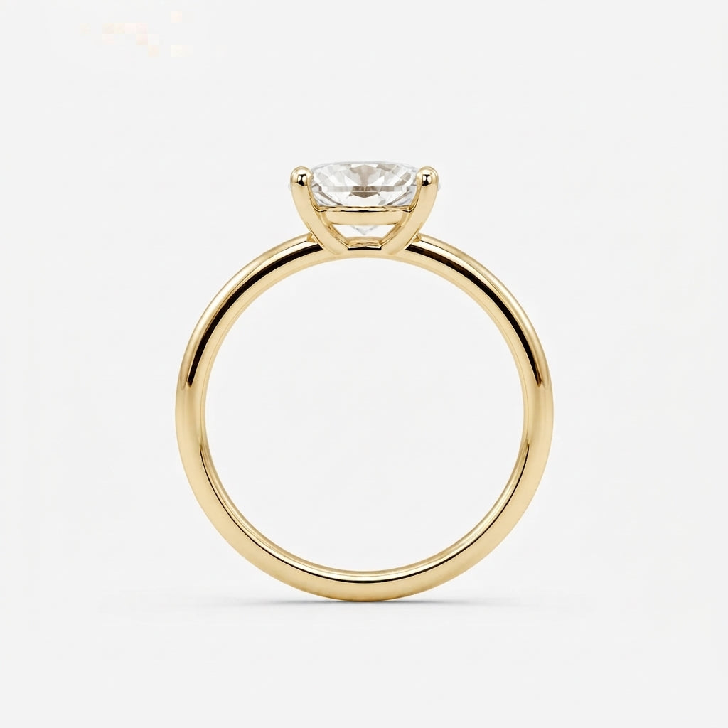 オーバル ソリティア ラボグロウンダイヤモンドリング 0.5ct〜（2）