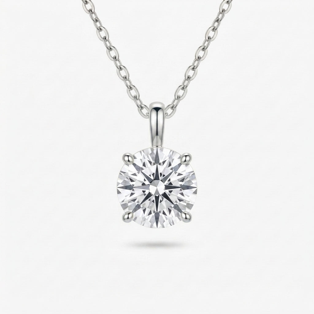 ラウンド ソリティア ラボグロウンダイヤモンドペンダント 0.5ct〜（2）