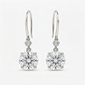 ラウンド ドロップ ラボグロウンダイヤモンドピアス 1ct×2〜（1）