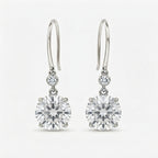 ラウンド ドロップ ラボグロウンダイヤモンドピアス 1ct×2〜（1）