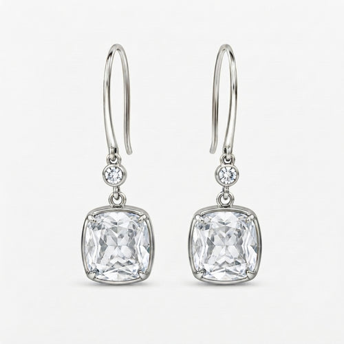 クッション ドロップ ラボグロウンダイヤモンドピアス 1ct×2〜（2）