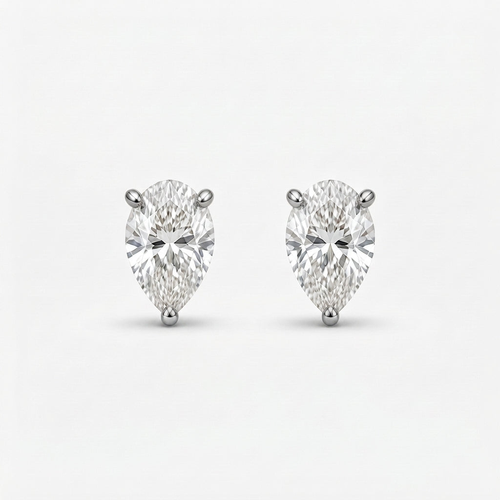 ペア スタッド ラボグロウンダイヤモンドピアス 1ct×2〜（2）