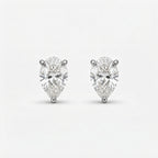 ペア スタッド ラボグロウンダイヤモンドピアス 1ct×2〜（2）