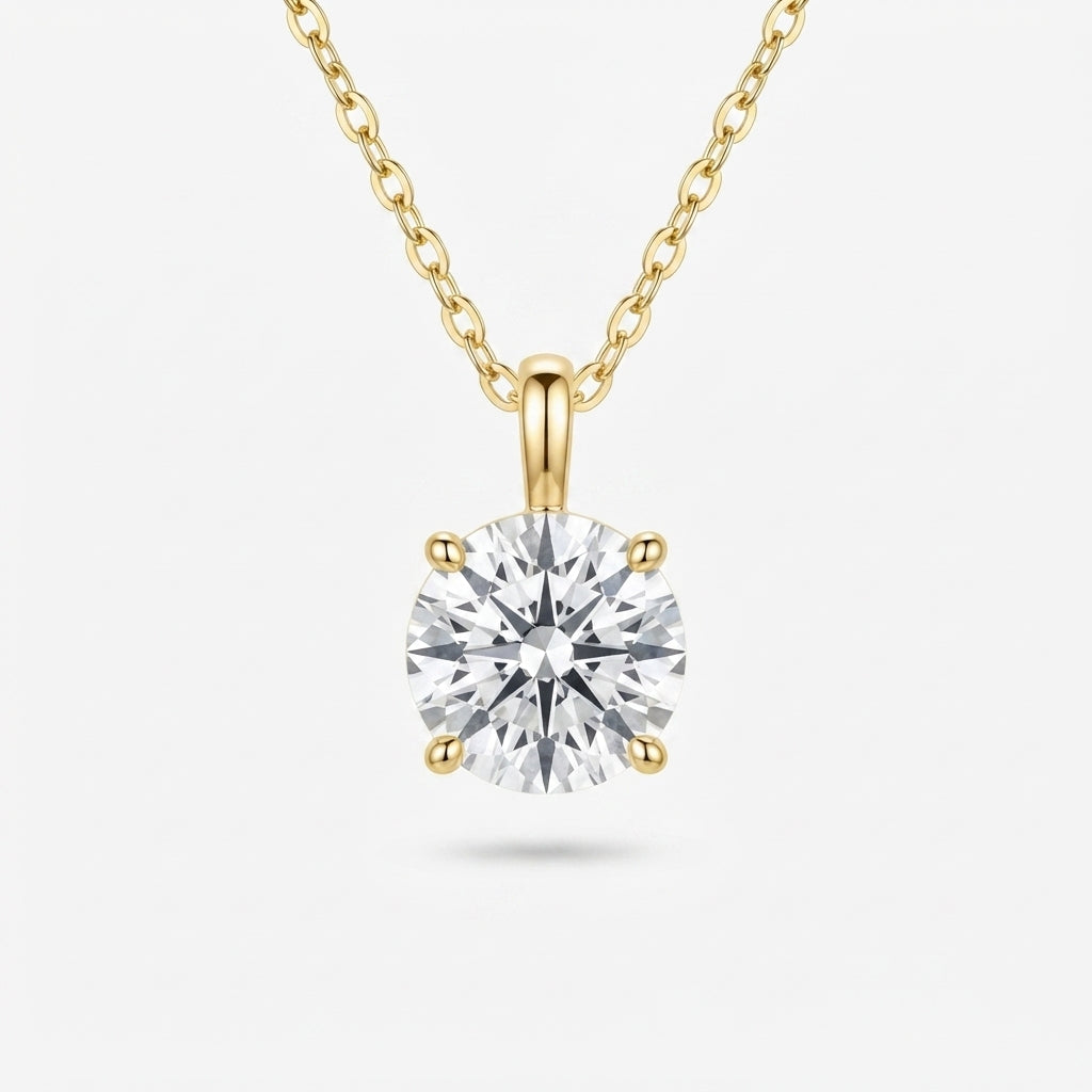 ラウンド ソリティア ラボグロウンダイヤモンドペンダント 0.5ct〜（1）