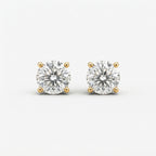 ラウンド スタッド ラボグロウンダイヤモンドピアス 0.5ct×2〜（1）