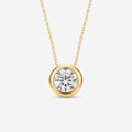 ラウンド 覆輪スルー ラボグロウンダイヤモンドペンダント 0.5ct〜（1）
