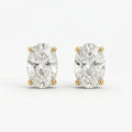 オーバル スタッド ラボグロウンダイヤモンドピアス 0.5ct×2〜（1）