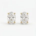 オーバル スタッド ラボグロウンダイヤモンドピアス 0.5ct×2〜（1）