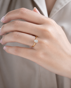 オーバル ソリティア ラボグロウンダイヤモンドリング 0.5ct〜（5）