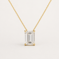 Emerald Solitaire Diamond Pendant Top | K14/K18 , 1.0ct～2.0ct