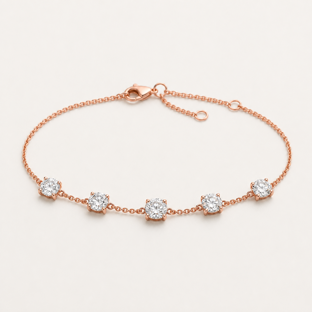 K14 5-Stone Bracelet | 2.5ct