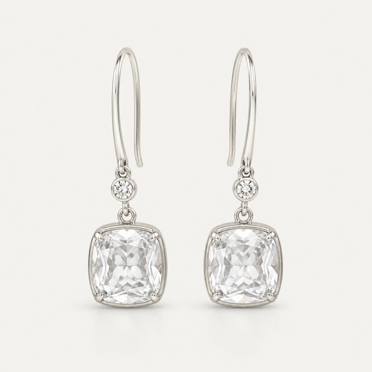 Classic Cushion Drop Earrings | K14/K18