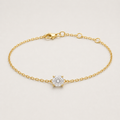 K14 Solitaire Bracelet | 0.5ct