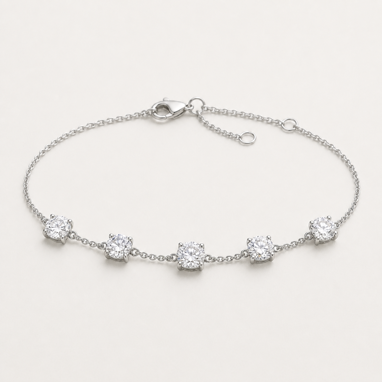 K14 5-Stone Bracelet | 2.5ct