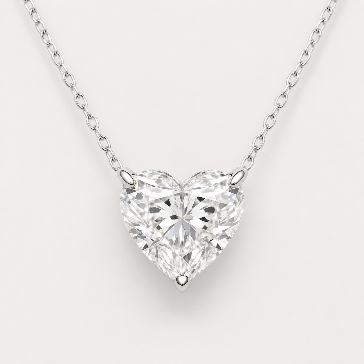 Heart Solitaire Diamond Pendant Top | K14/K18 , 1.0ct～2.0ct