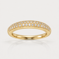 Half Eternity Pave Ring