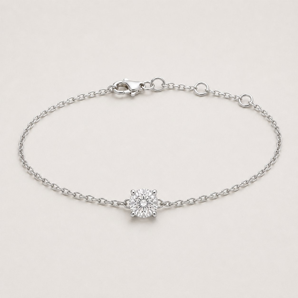 K14 Solitaire Bracelet | 0.5ct