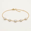 K14 5-Stone Bracelet | 2.5ct