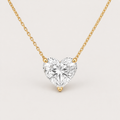 Heart Solitaire Diamond Pendant Top | K14/K18 , 1.0ct～2.0ct