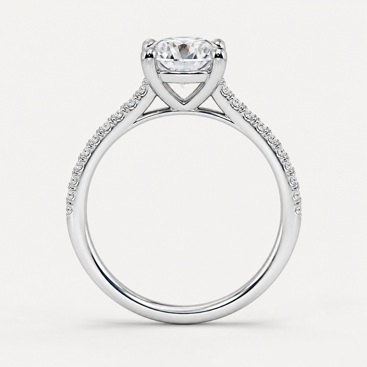 BRILLIANCE Round Pavé Ring | K14/K18,1.0ct～2.0ct