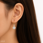 ラウンド ドロップ ラボグロウンダイヤモンドピアス 1ct×2〜（3）