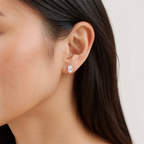 オーバル スタッド ラボグロウンダイヤモンドピアス 0.5ct×2〜（3）