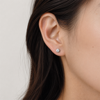 ラウンド スタッド ラボグロウンダイヤモンドピアス 0.5ct×2〜（4）