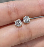 K14 ラウンド スタッド ラボグロウンダイヤモンドピアス（IGI付） 0.5ct×2〜